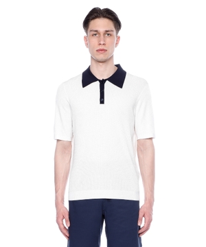 Short sleeve polo with classic collar