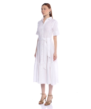 Linen midi dress