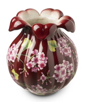 Vase with painted flowers