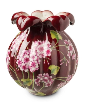 Vase with painted flowers