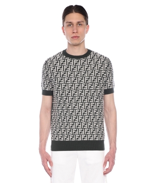 Short sleeve jumper with logo print