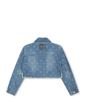 Logo printed denim jacket