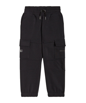 Elastic waist cargo trousers