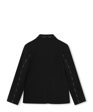 Straight-fit long sleeve jacket