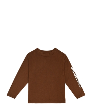 Long sleeve T-shirt with logo print