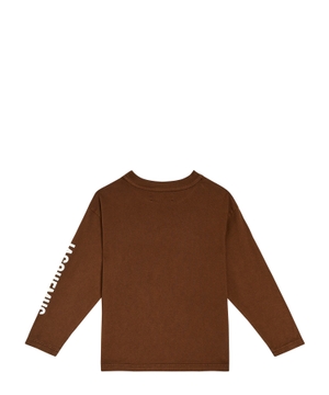 Long sleeve T-shirt with logo print