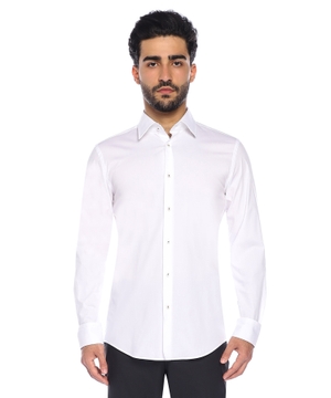 Long sleeve shirt with classic collar