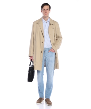 Düz biçimli denim şalvar