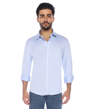 Long sleeve shirt with classic collar