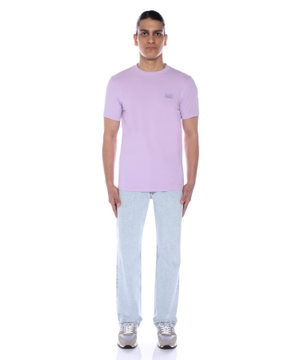 Cotton T-shirt with logo patch