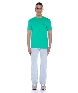 Cotton T-shirt with logo patch