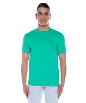 Cotton T-shirt with logo patch