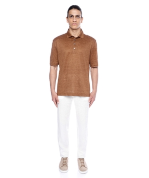 Short sleeve polo with classic collar