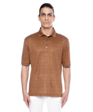 Short sleeve polo with classic collar