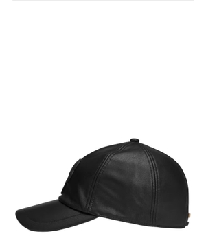 Cap with embroidered double monogram