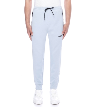 Track pants with elastic waist