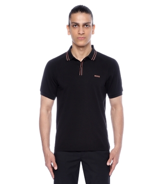 Short sleeve polo with classic collar