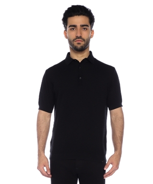 Short sleeve polo with classic collar