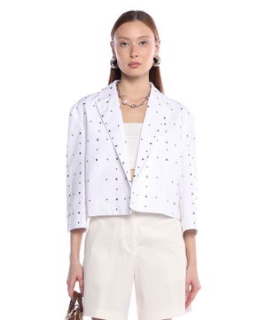 Stud-embellished blazer