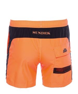Swim trunks with elastic waist