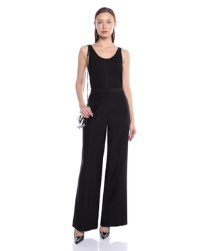 High-waist wide-leg pants