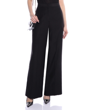 High-waist wide-leg pants