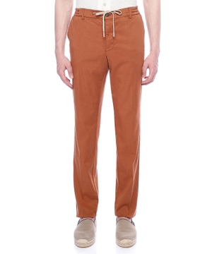 Straight-fit trousers with elastic waist