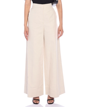 High-waist wide-leg trousers