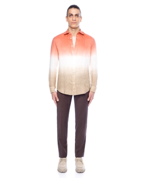 Long sleeve shirt with classic collar