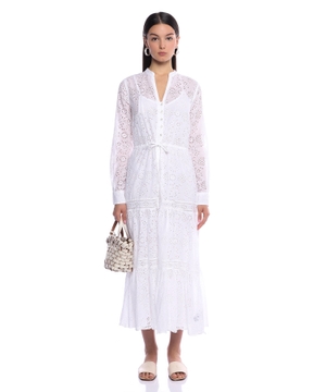 Broderie anglaise cotton dress