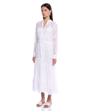 Broderie anglaise cotton dress