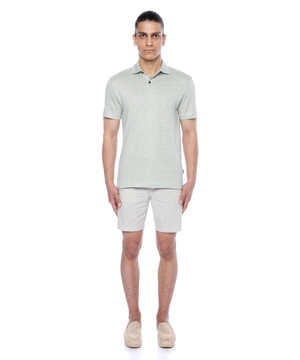 Short sleeve polo with classic collar