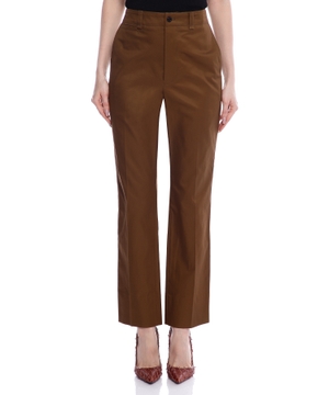 Straight-fit cotton pants