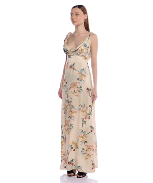 Floral-print maxi dress