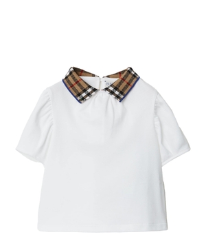 Short sleeve polo with classic collar