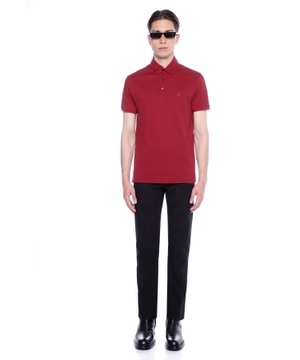 Short sleeve polo with classic collar