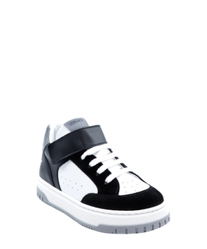 Logo leather sneakers