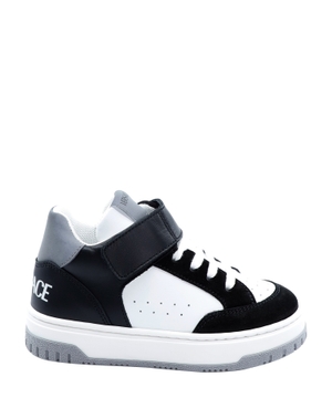 Logo leather sneakers