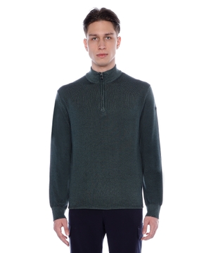 Long sleeve sweater with high collar