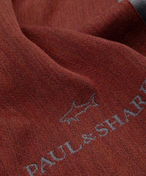 Jacquard wool scarf
