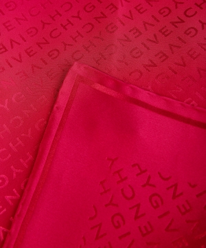 Silk scarf with logo