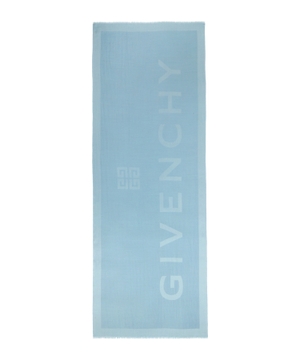 Logo embroidered scarf