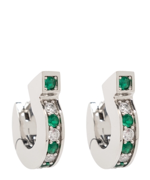 Gancini earrings with crystals