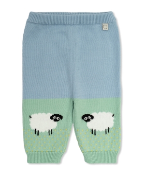 Printed knit trousers