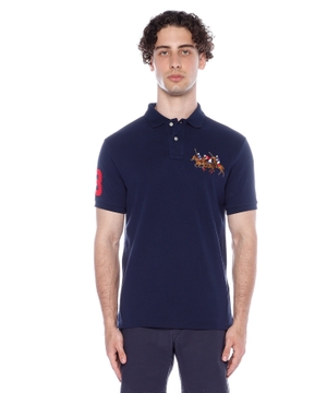 Short sleeve polo with classic collar