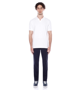 Short sleeve polo with classic collar