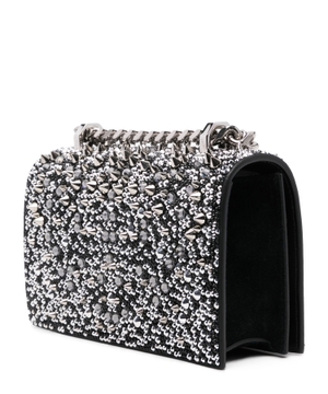 Crystal-embellished mini jeweled bag