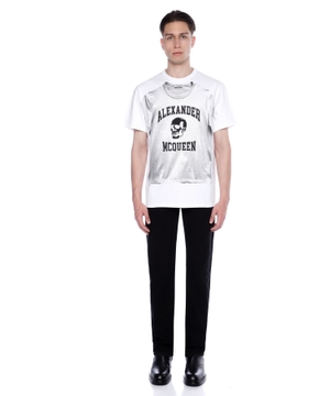 Dairəvi yaxa ilə qısaqol T-shirt