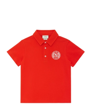 Logo embroidered polo shirt