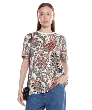 Printed cotton T-shirt